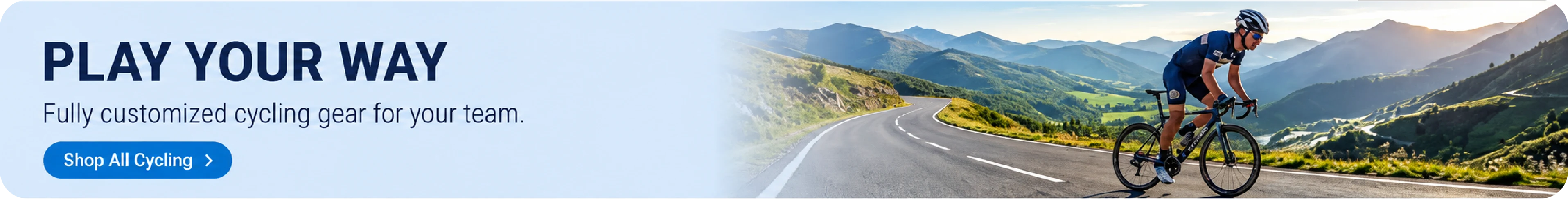 Play your way — fully customized cycling gear for your team
