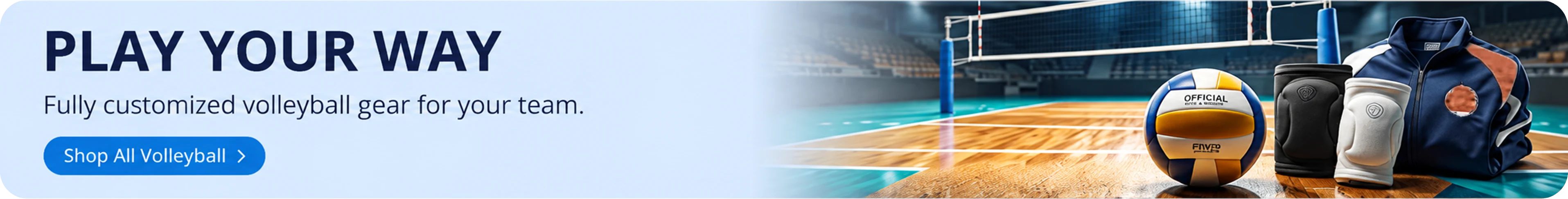 Play your way — fully customized volleyball gear for your team